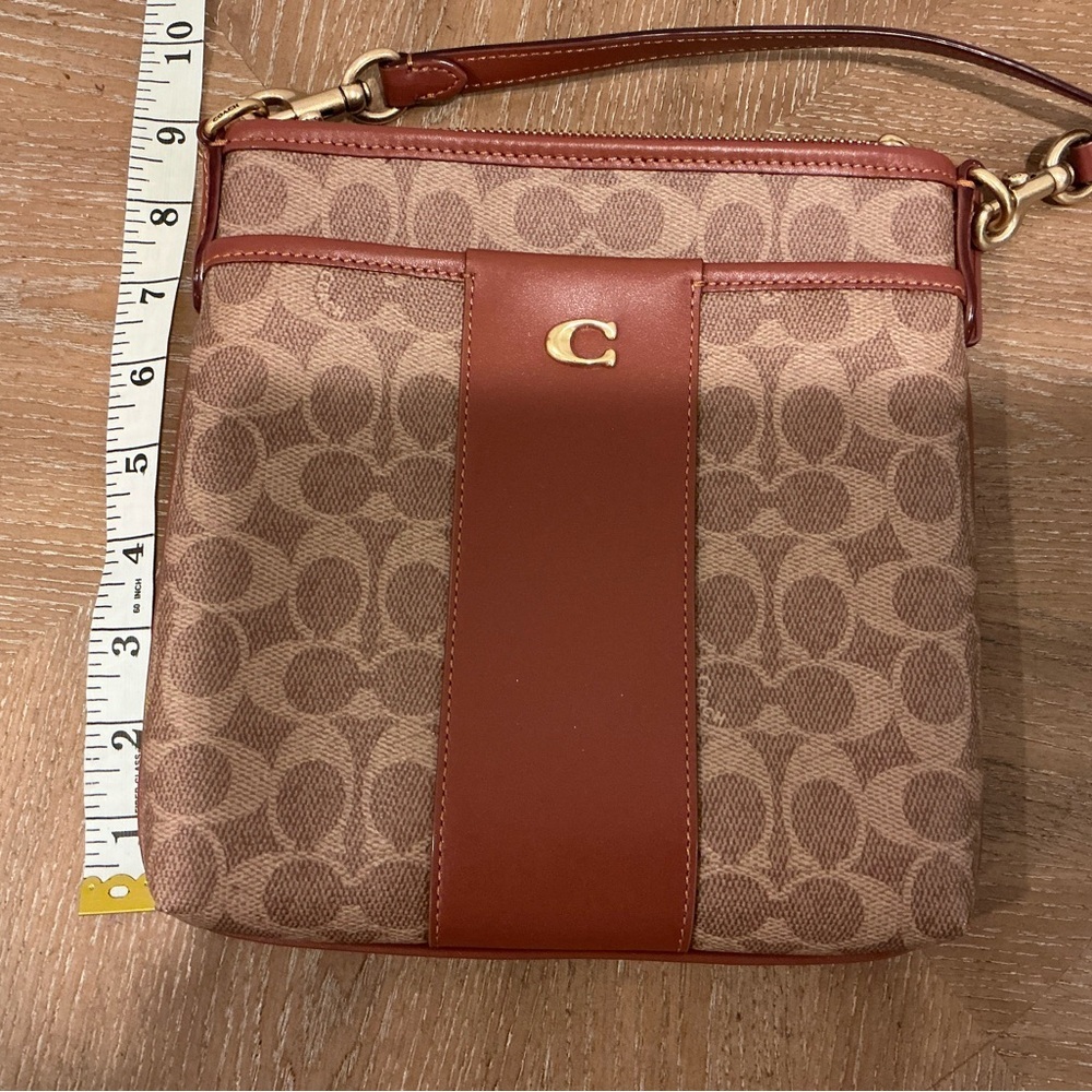 Coach Brown and Tan Crossbody Bag - Picture 9 of 9